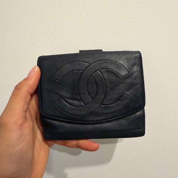CHANEL Handbags - SOLD - Chanel Classic Black Leather Wallet